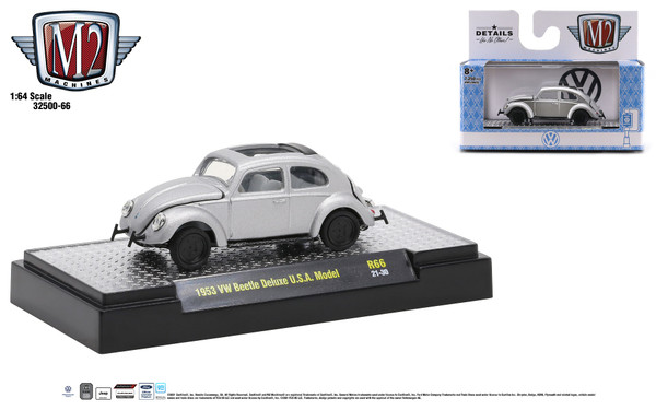 M2 Machines Auto Thentics 1:64 1953 VW Beetle Deluxe USA Model Release 66