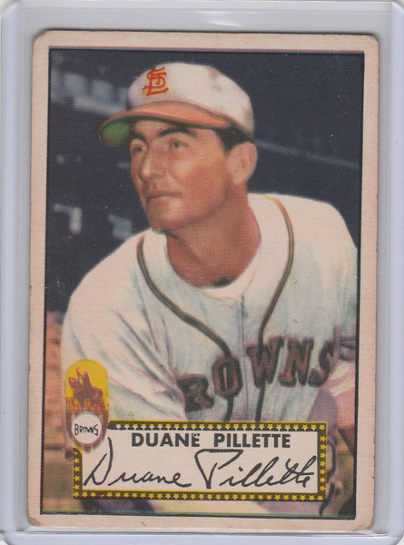 1952 Topps #82 Duane Pillette St Louis Browns VG