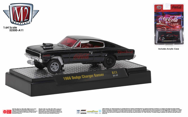 M2 Machines Coca-Cola Release A11 1966 Dodge Charger Gasser