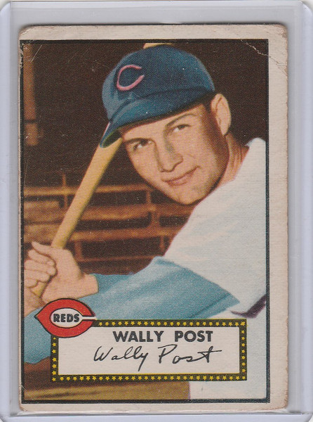 1952 Topps Baseball #151 Wally Post Cincinatti Reds VG