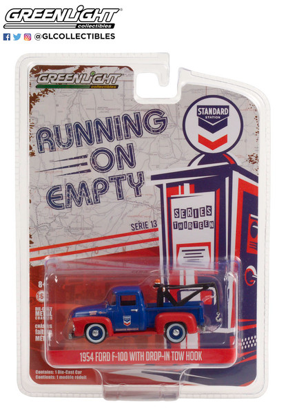 Greenlight 1:64 Running Empty SR 13 1954 Ford F-100 with Hook Standard Oil Co