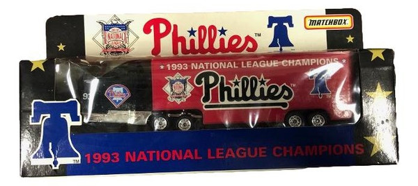 Matchbox 1993 1:80 Scale Tractor Trailer NL Champs Philadelphia Phillies