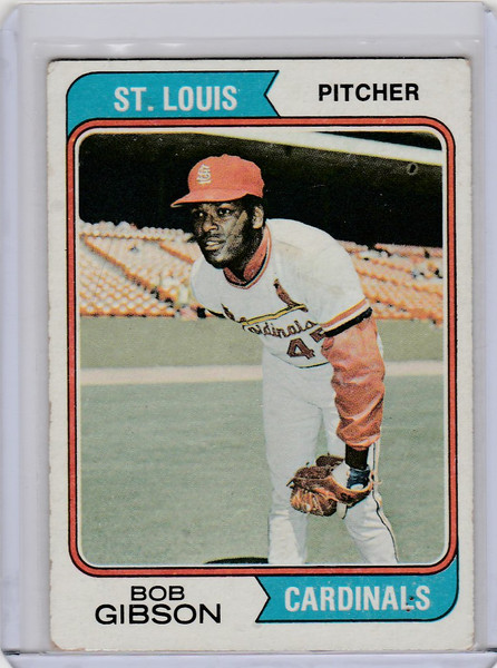 1974 Topps Baseball #350 Bob Gibson St Louis Cardinals VG