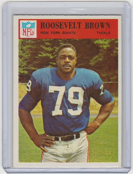 1966 Philadelphia #119 Roosevelt Brown New York Giants NRMT Tackle