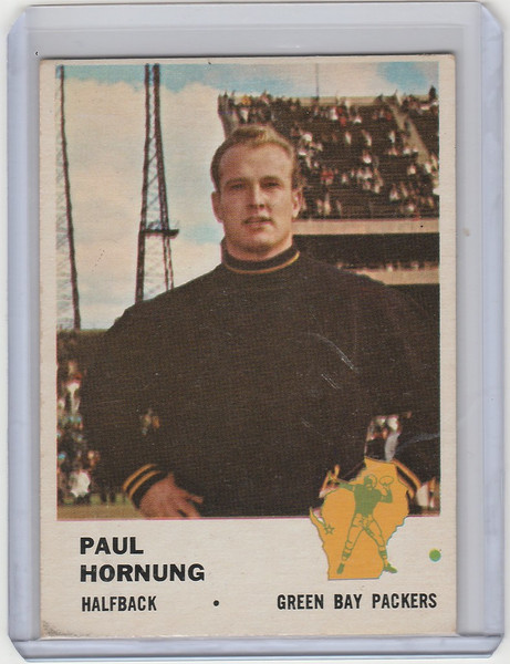 1961 Fleer #90 Paul Hornung Green Bay Packers EX