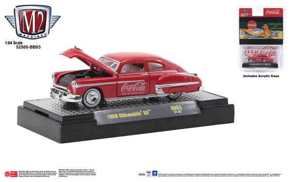 M2 Machines Coca-Cola Release BB03 1950 Oldsmobile 88