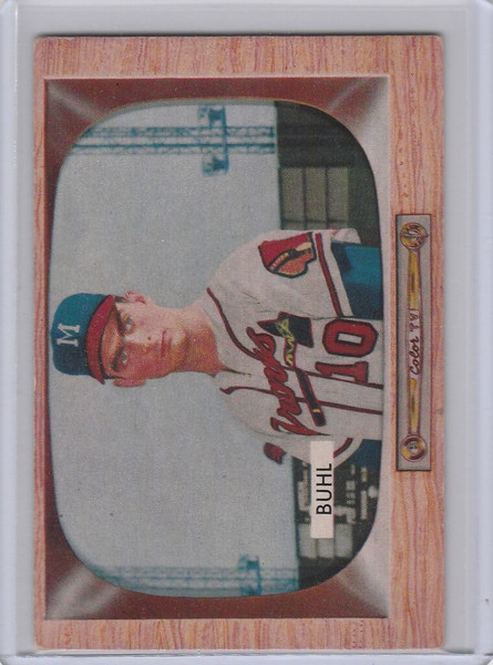 1955 Bowman #43 Bob Buhl Milwaukee Braves EX