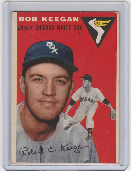 1954 Topps #100 Bob Keegan Chicago White Sox EX