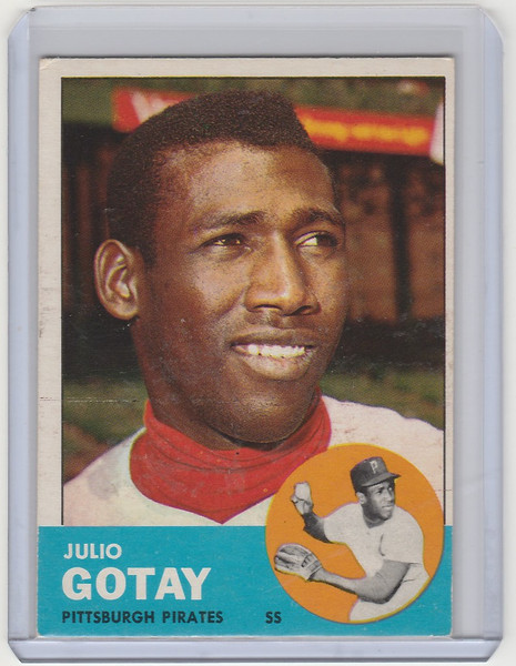 1963 Topps #122 Julio Gotay Pittsburgh Pirates EXMT