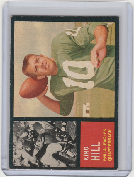 1962 Topps #123 King Hill Philadelphia Eagles EX