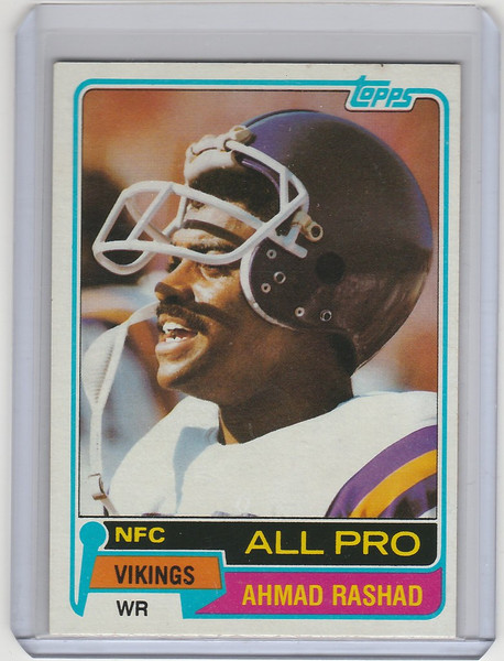 1981 Topps #140 Ahmad Rashad Minnesota Vikings NRMT