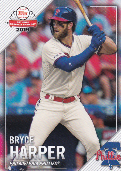 2019 Topps National Baseball Card Day - Bryce Harper - Phillies NTCDG-1