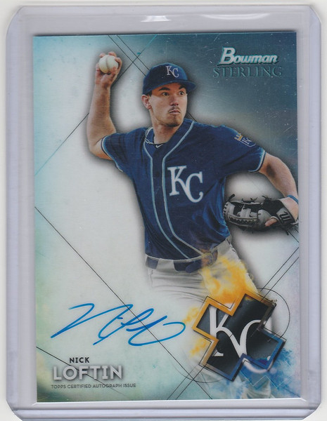 2021 Bowman Sterling Auto #BSPA-NL Nick Loftin Kansas City Royals