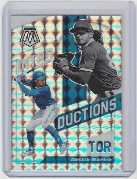 2021 Panini Mosiac Silver Prizm Inductions #INT8 Austin Martin Toronto Blue Jays