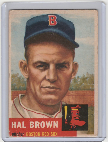 1953 Topps #184 Hal Brown Boston Red Sox VGEX