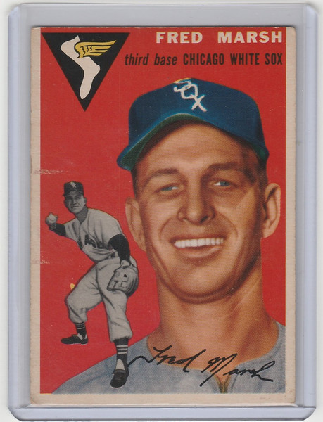 1954 Topps #218 Fred Marsh Chicago White Sox EX