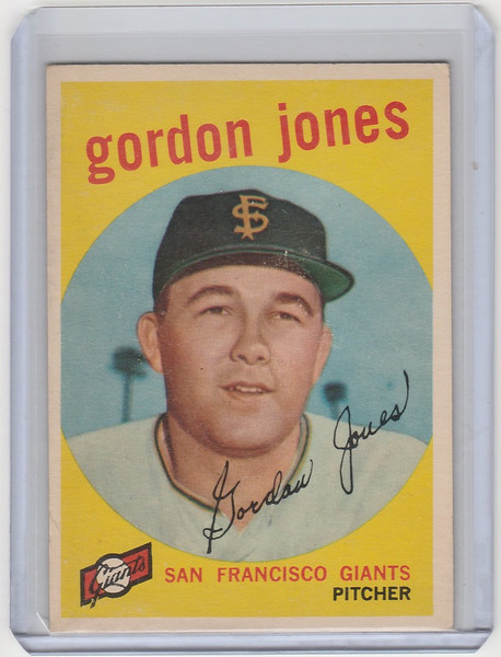 1959 Topps #458 Gordon Jones San Francisco Giants EXMT