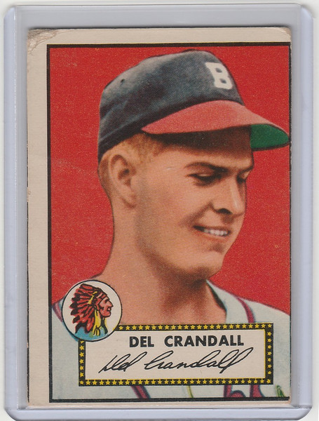 1952 Topps #162 Del Crandall Milwaukee Braves EX