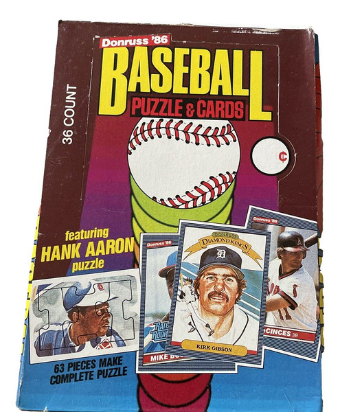 1986 Donruss Baseball Wax Box