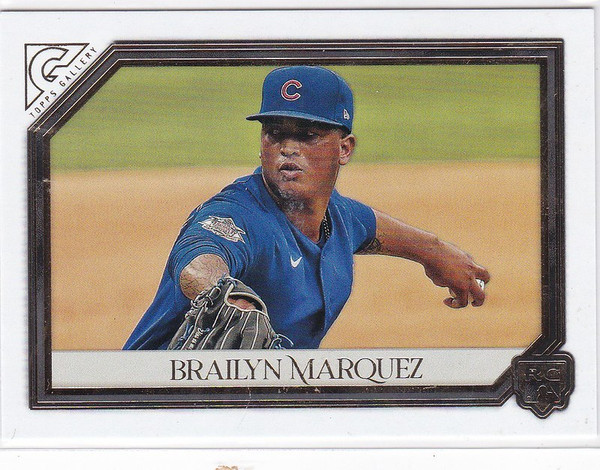 2021 Topps Gallery #13 Brailyn Marquez RC Chicago Cubs
