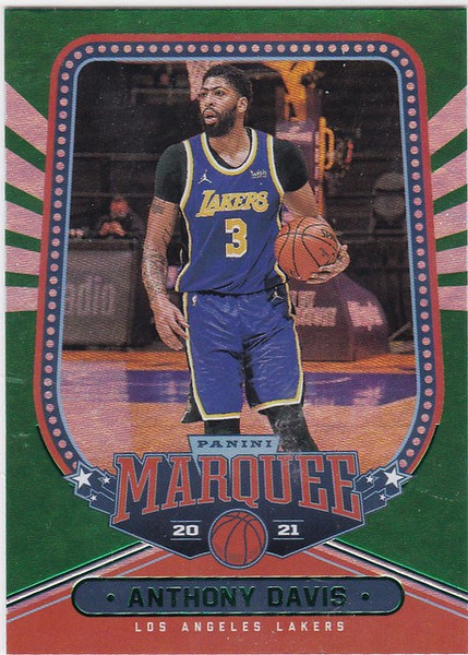 2020-21 Chronicles Marquee #263 Anthony Davis Green parallel Los Angeles Lakers