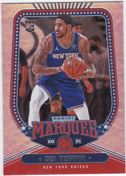 2020-21 Chronicles Marquee #258 Obi Toppin RC New York Knicks