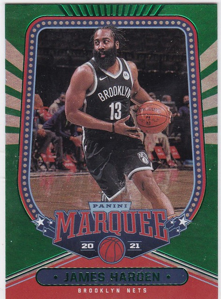 2020-21 Chronicles Marquee #262 James Harden Green Parallel Brooklyn Nets