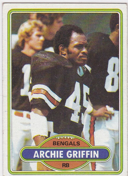 1980 Topps #457 Archie Griffin Cincinnati Bengals