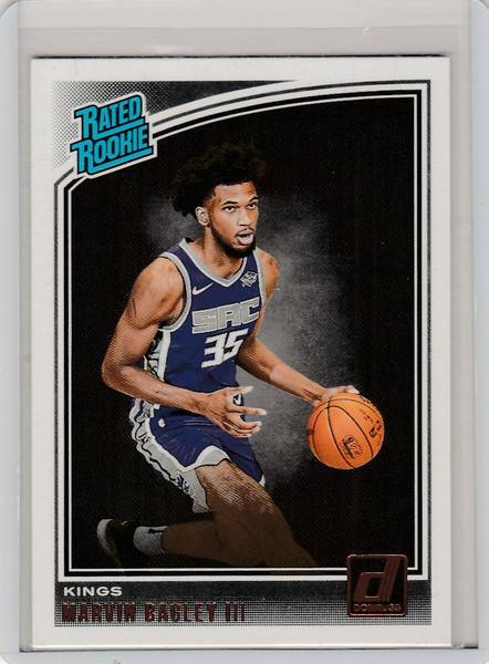 2018-19 Panini Donruss Rated Rookies #168 Marvin Bagley Sacramento Kings