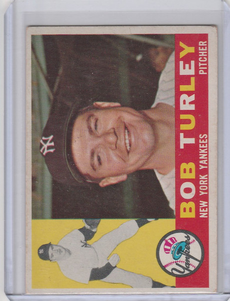 1960 Topps #270 Bob Turley New York Yankees EX