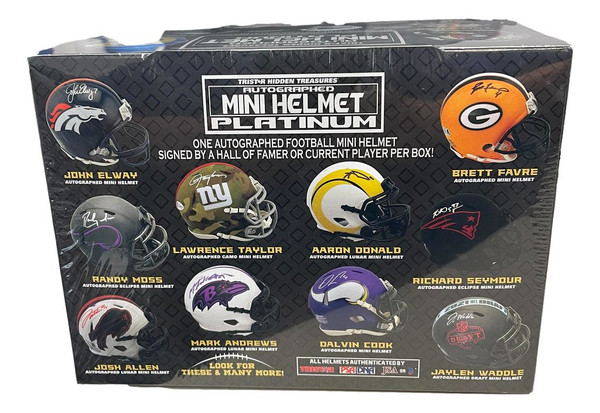 2022 Tristar Hidden Treasures Football Mini Helmet Box Platinum