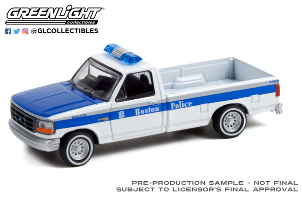 Greenlight 1:64 Hot Pursuit Series 40 1995 Ford F-250 Boston Police