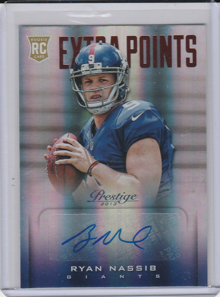 2013 Panini Prestige Auto #282 Ryan Nassib  New York Giants