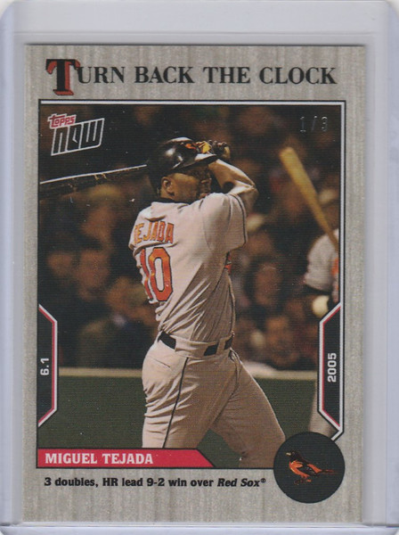 2022 TOPPS TURN BACK THE CLOCK ASH PARALLEL #63 MIGUEL TEJADA ORIOLES 1/3
