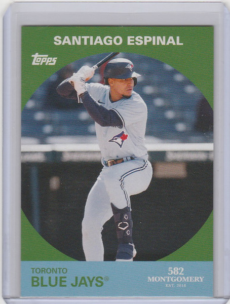 2022 Topps 582 Montgomery Set #5 #2 SANTIAGO ESPINAL TORONTO BLUE JAYS