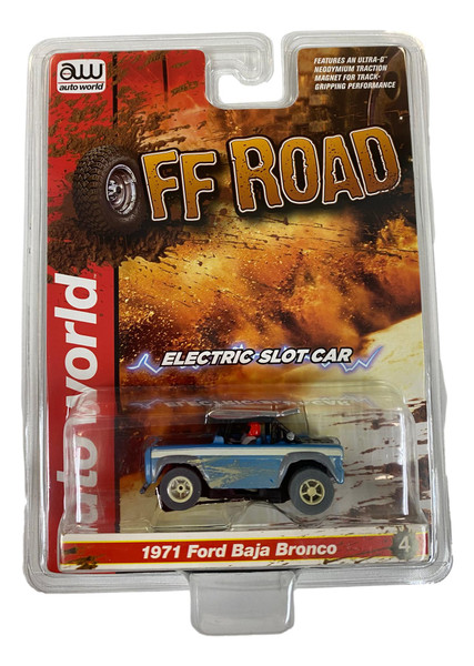 AW OFF ROAD SC375 R1 Slot Car 1971 Ford Baja Bronco Blue