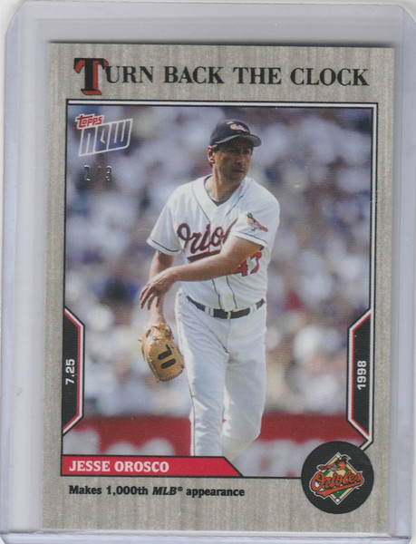 2022 TOPPS TURN BACK THE CLOCK ASH PARALLEL #117 JESSE OROSCO ORIOLES 2/3