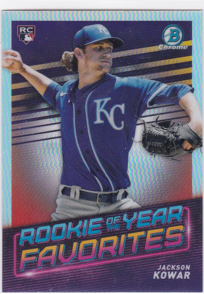 2022 Bowman Chrome #ROYF-9 Jackson Kowar Rookie of year Favorites Kansas City Royals