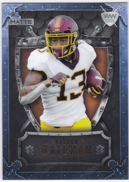 2021 Wild Card Matte #WWB-22 Rashod Batemon RC Weekend Warrior Ravens