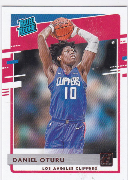 2020-21 Donruss Rated Rookie #217 Daniel Oturu RC Rookie Los Angeles Clippers