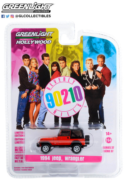 Greenlight 1:64 Hollywood Series 37 1994 Jeep Wrangler Beverly Hills 90210