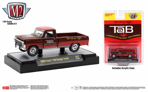 M2 Machines Coca-Cola Release A17 1969 Ford F-100 Ranger Truck