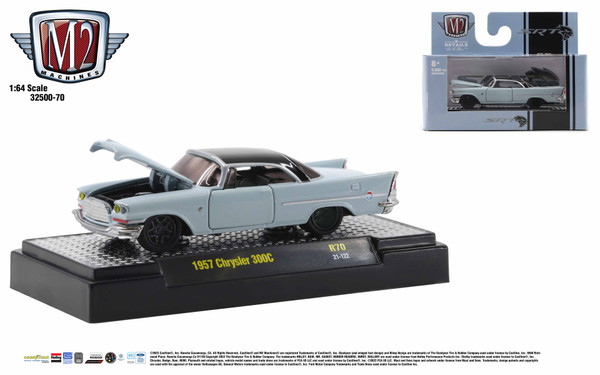 M2 Machines Auto Thentics 1:64 1957 Chrysler 300C Release 70