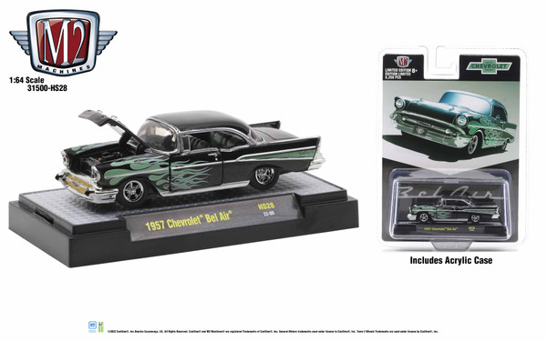 M2 Machines 1:64 1957 Chevrolet Bel Air Release HS28