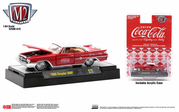 M2 Machines Coca-Cola Release A18 1960 Chrysler 300F