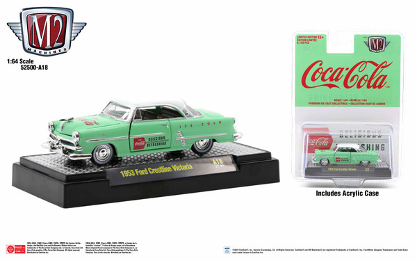 M2 Machines Coca-Cola Release A18 1953 Ford Crestline Victoria