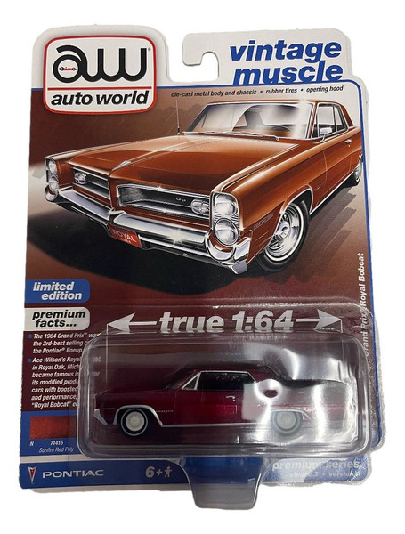 Auto World 64372 1:64 Vintage Muscle 1964 Pontiac Grand Prix Series A CHASE