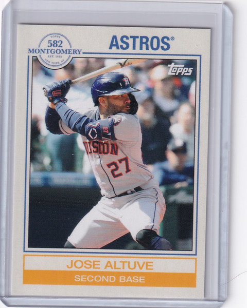 2022 Topps 582 Montgomery Set 4 #13 Jose Altuve Houston Astros