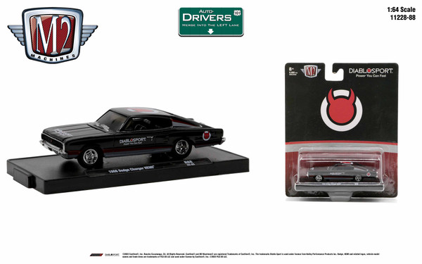 M2 Machines Auto-Drivers 1:64 R88 1966 Dodge Charger Hemi