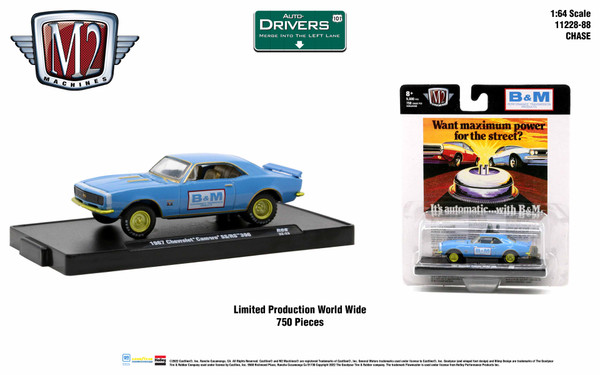 M2 Machines Auto-Drivers 1:64 R88 1967 Chevrolet Camaro 396 CHASE